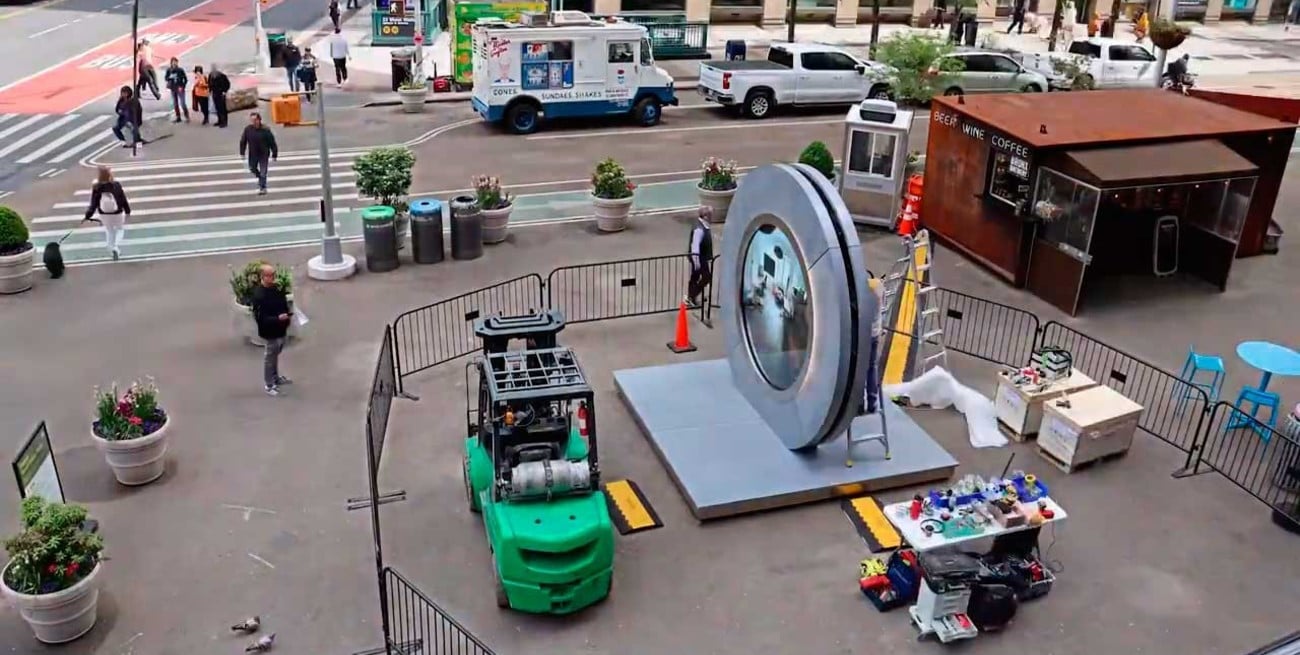 Nueva York inauguró un portal que conecta con Dublín: de qué se trata