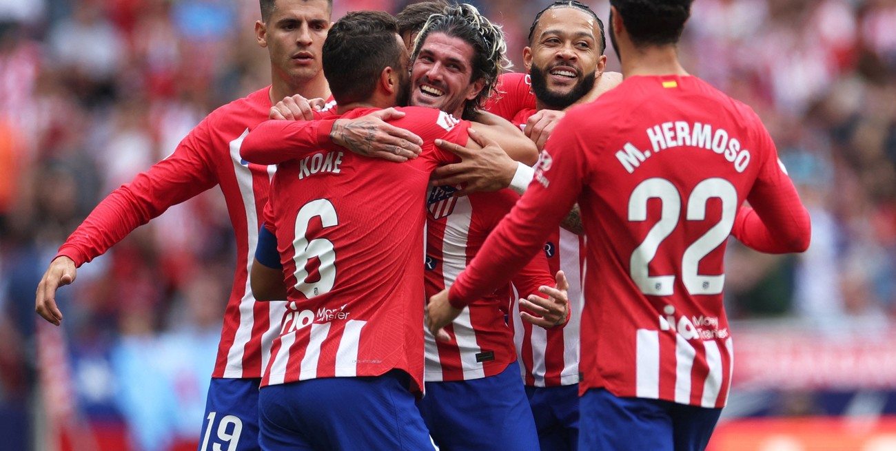 De Paul le dio al victoria al Atlético Madrid ante Celta por 1 a 0