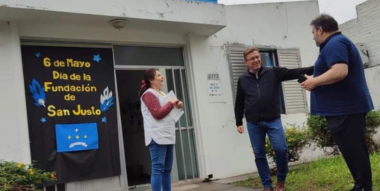 Borla anunció inversiones en infraestructura para instituciones educativas de San Justo