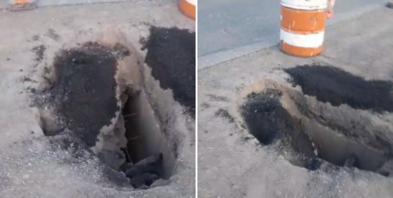 Se rompió una alcantarilla en la Ruta Provincial 10 y hay circulación alternada