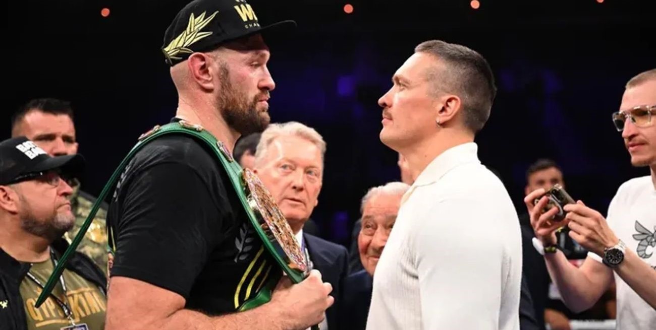Tyson Fury y Oleksandr Usyk van por la historia en un combate unificatorio de pesos pesados