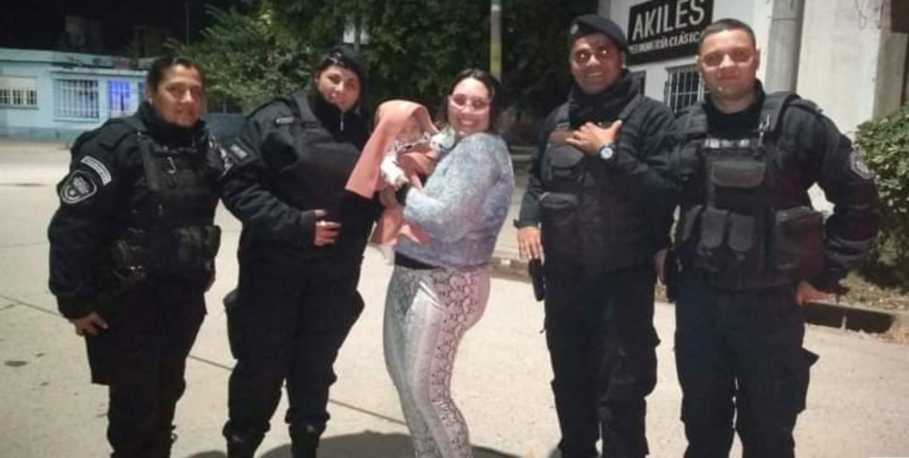 Policías salvaron a un bebé de una crisis respiratoria en barrio San Lorenzo