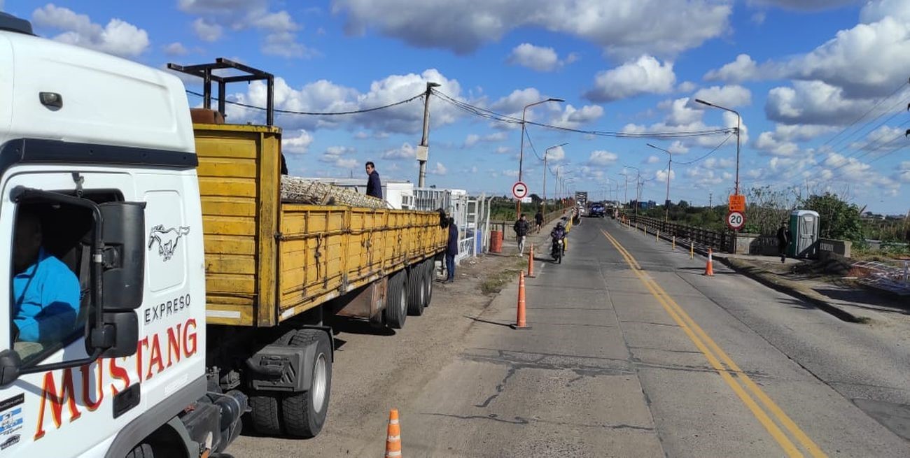 Puente Carretero: este martes comenzarán a montar los andamios colgantes para reparar el viaducto