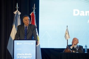Daniel Tillard, presidente del Banco Nación, en Santa Fe. Crédito: Matías Pintos