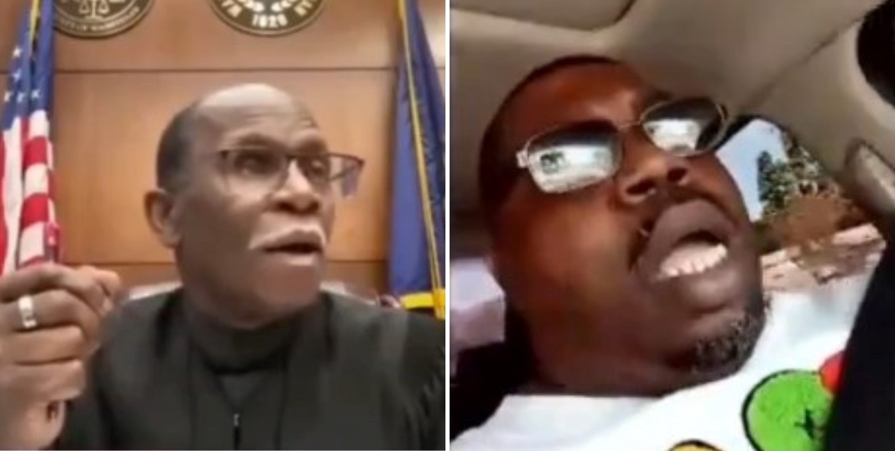 Video: estaba con licencia suspendida y se conectó a la audiencia mientras manejaba