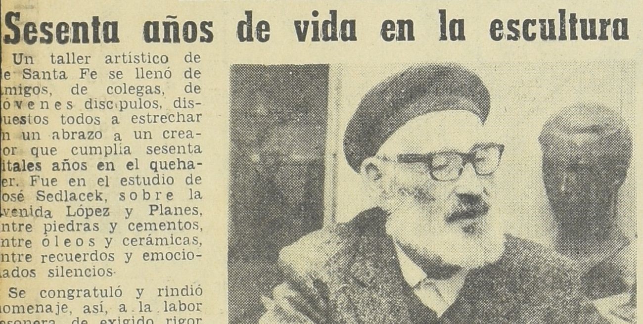 Un día como hoy, en 1978, el arte santafesino celebraba a José Sedlacek
