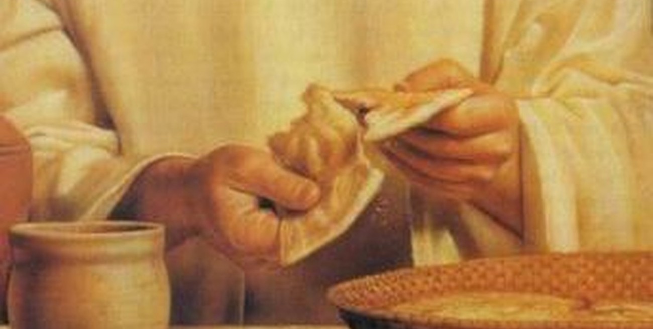 "Tomen y coman, esto es mi cuerpo. Tomen y beban, esta es mi sangre"