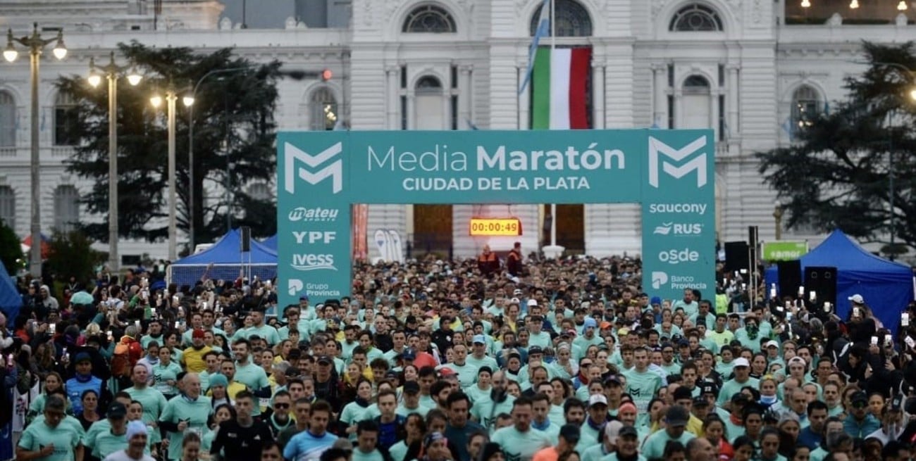Se corrió la segunda edición de la Media Maratón Ciudad de La Plata