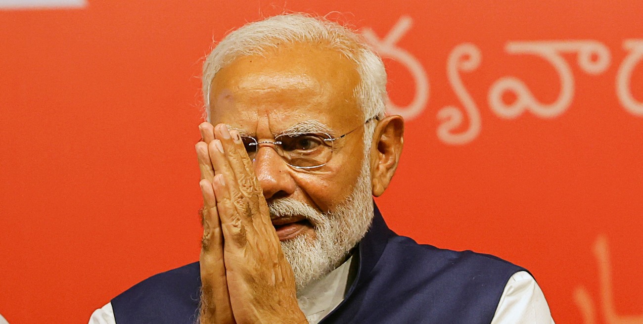 Narendra Modi proclamó su victoria electoral en la India