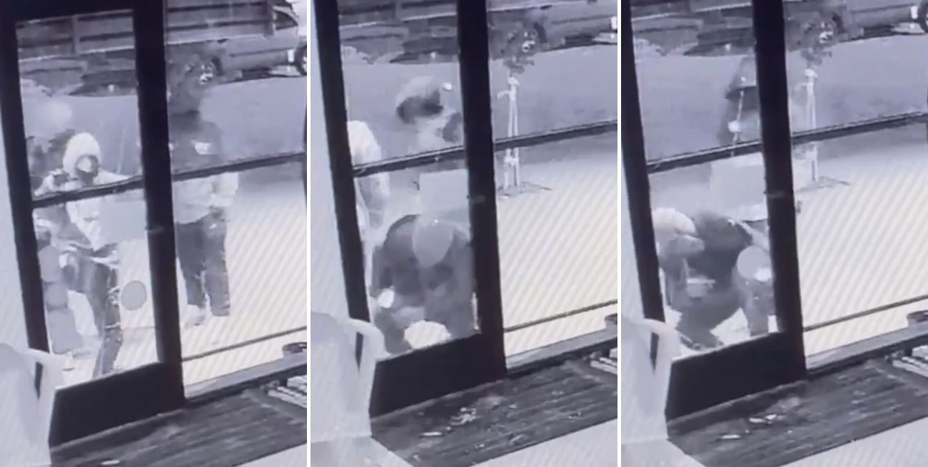 Video: quisieron robar en un comercio pero un vecino empezó a gritar y los espantó