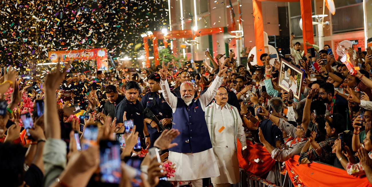 Finalizaron las elecciones en India y el partido de Narendra Modi encabeza el primer conteo