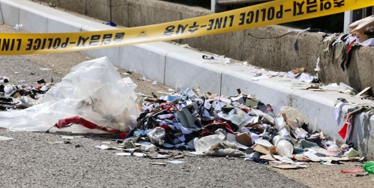 Corea del Norte lanzó una nueva oleada de globos con basura a Seúl