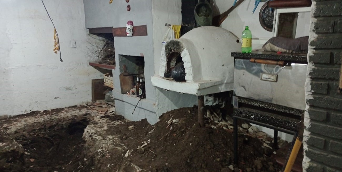 Así quedó el quincho donde buscaron a Mónica Aquino; reclamo por los daños