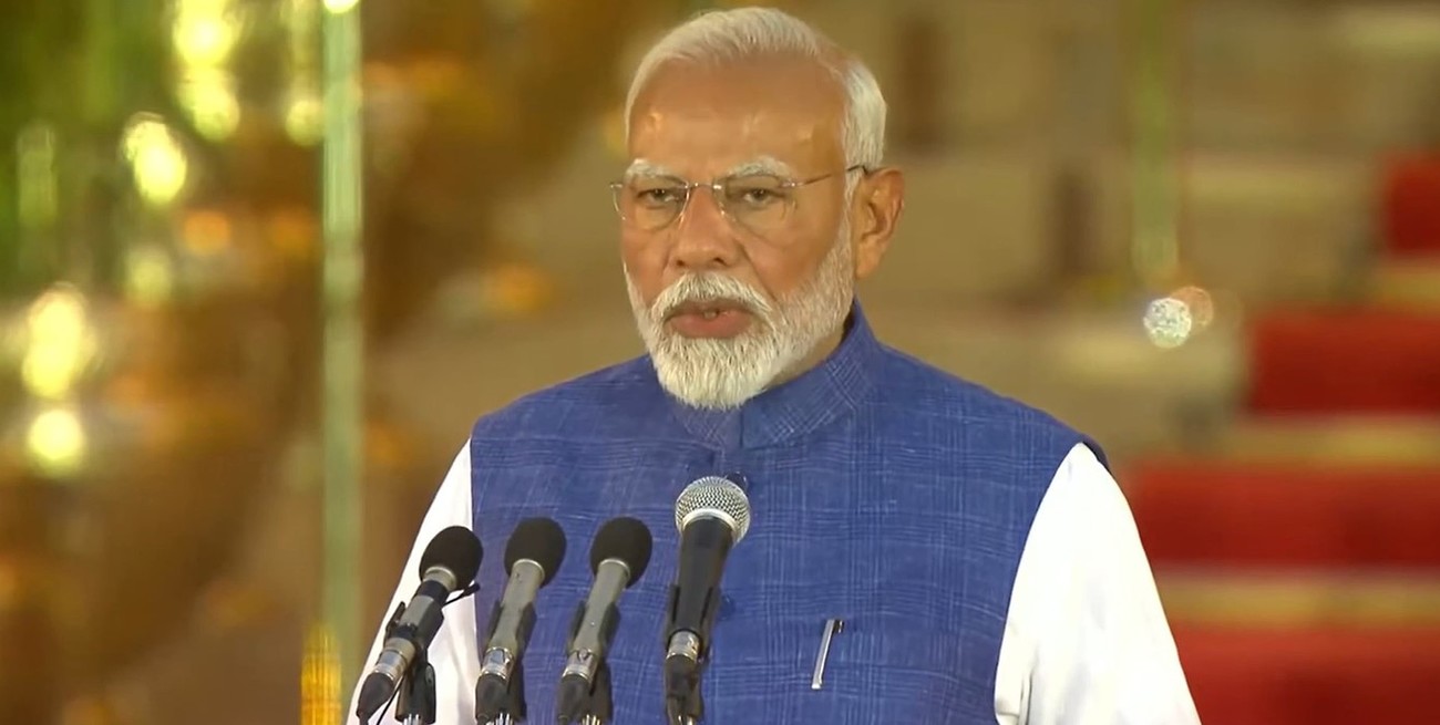 Narendra Modi asumió en su tercer mandato consecutivo como primer ministro de la India