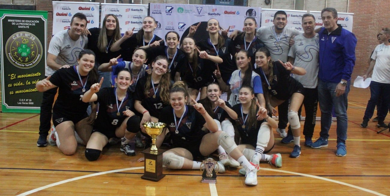 Santa Fe campeón del Nacional sub 16 de voley en femenino y subcampeón en masculino