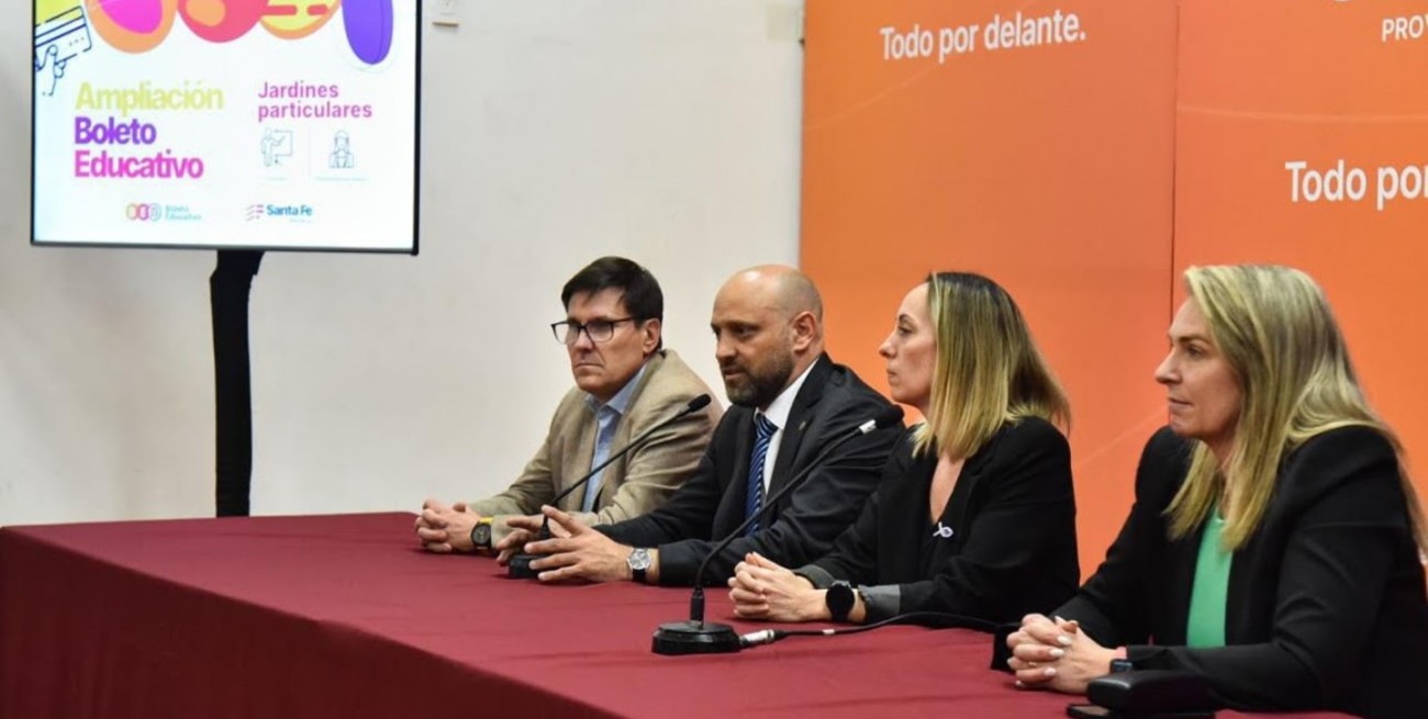 Provincia anunció que docentes de jardines particulares de Rosario accederán al Boleto Educativo