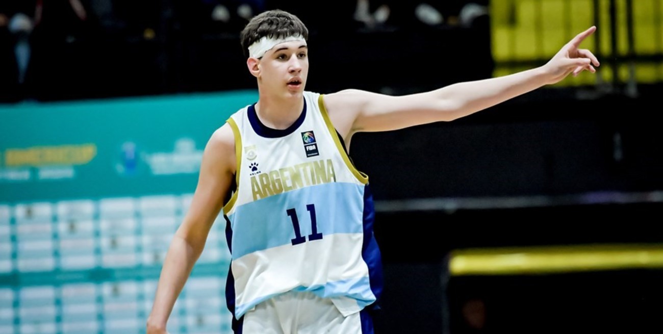 Felipe Minzer sigue brillando en el básquet de los seleccionados juveniles