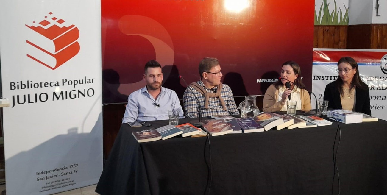 Rodrigo Borla presentó su nuevo libro sobre Belgrano en San Javier