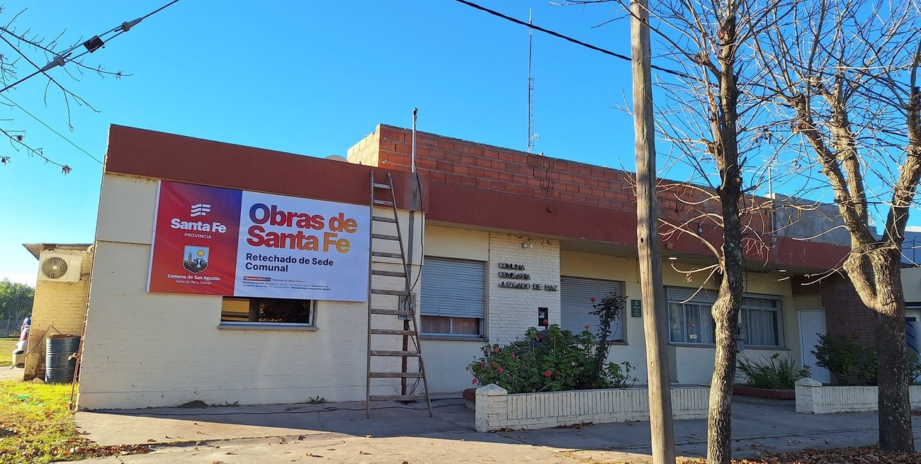 San Agustín: la obra de retechado de la sede comunal, ingresa en la última etapa