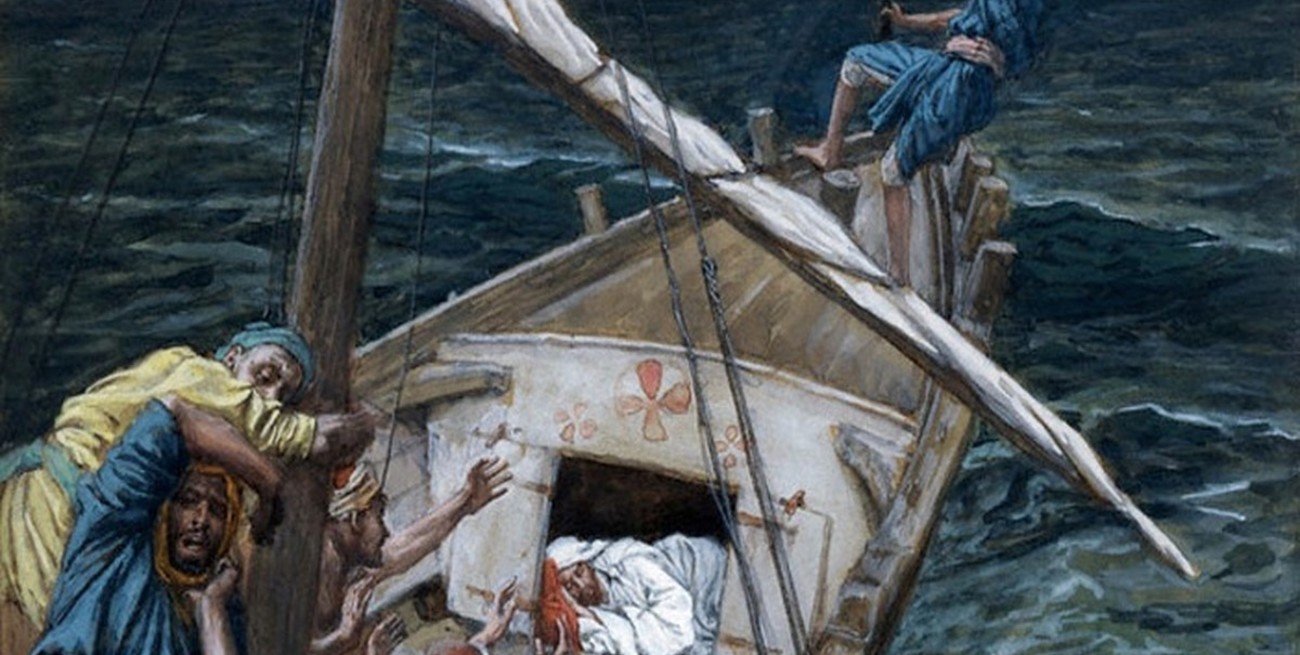 Él les dijo: "¿Por qué tienen miedo? ¿Aún no tienen fe?"