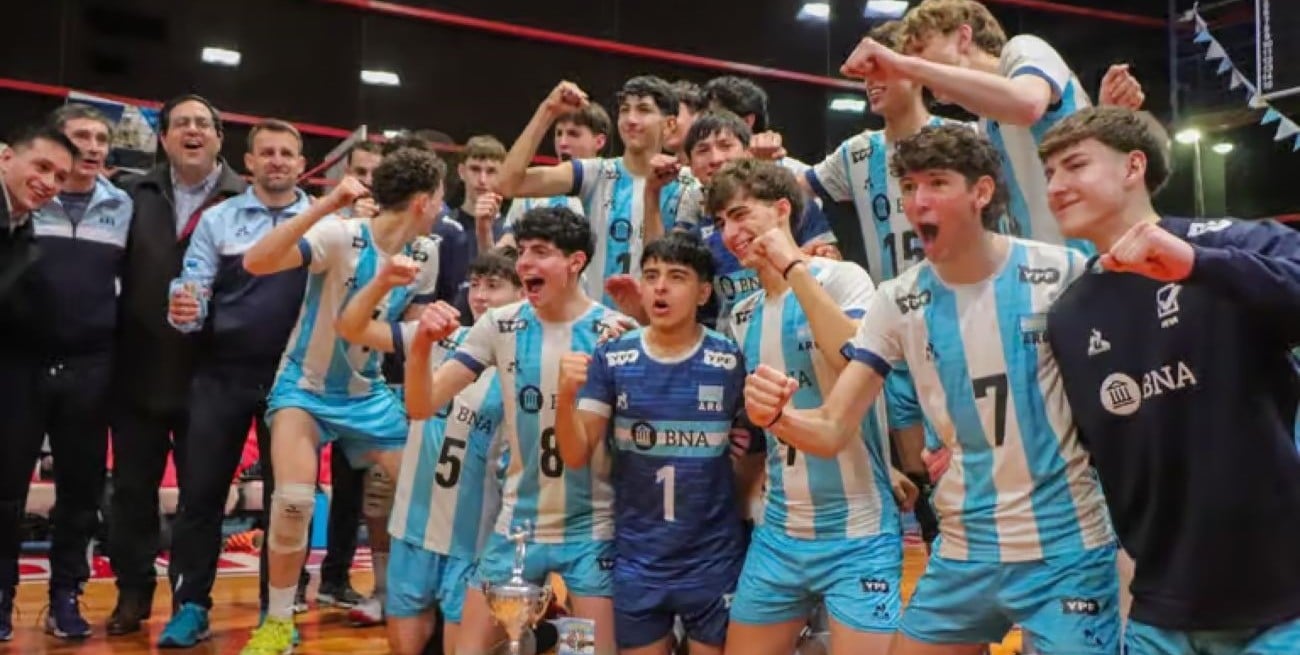 Con Alexis Nocenti, Argentina le ganó a Brasil la Copa en el Sub-17 de vóleibol