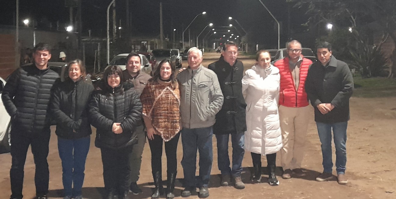 San Javier estrena iluminación en la costanera
