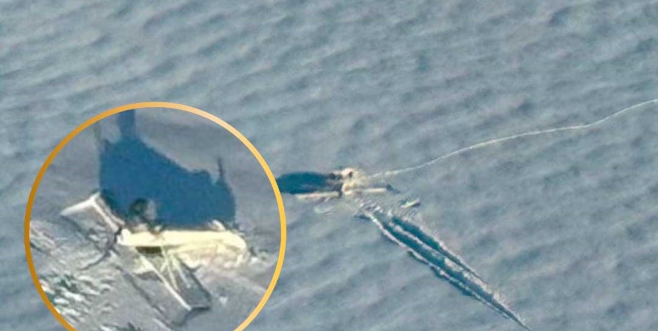 Video: avioneta aterrizó de emergencia en una laguna congelada en Chubut