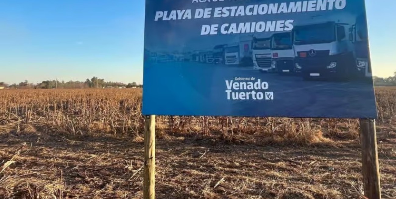 Inician la construcción de la playa de camiones en Venado Tuerto