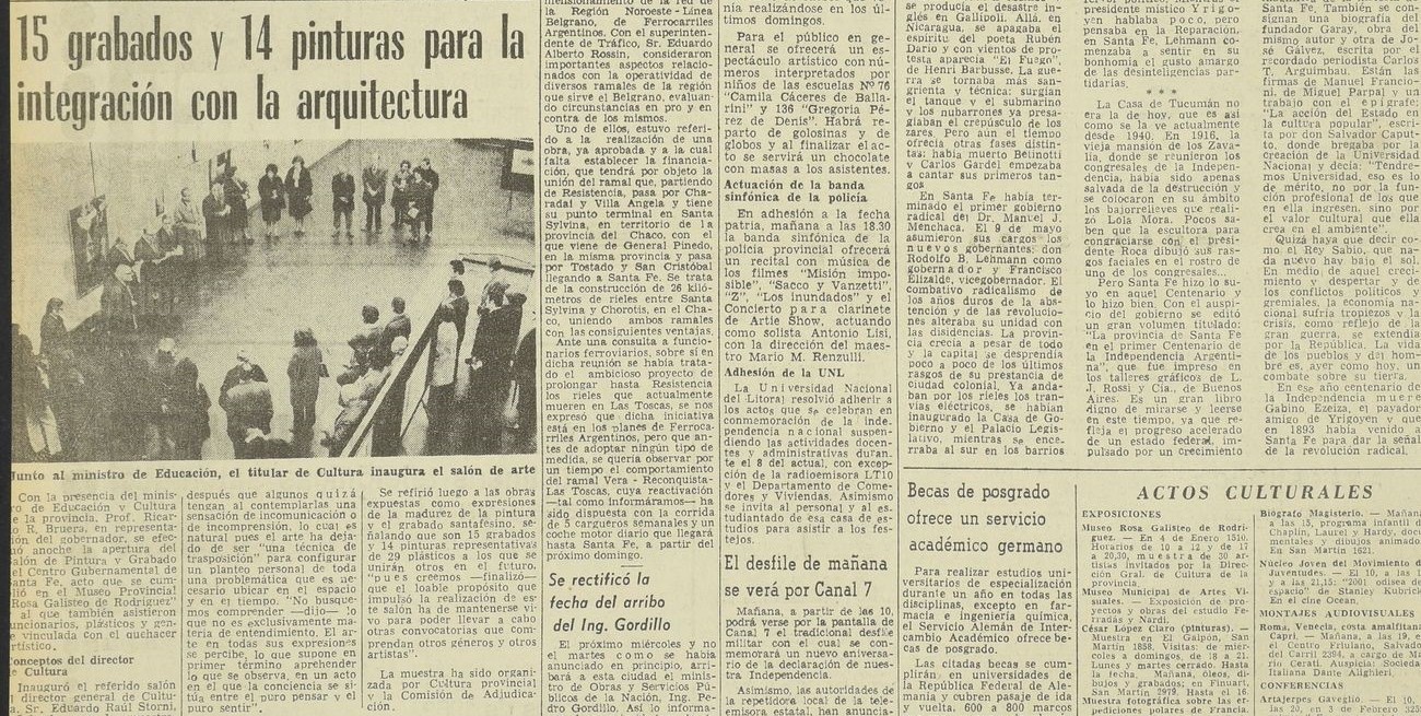 Grabados y pinturas para la integración con la arquitectura
