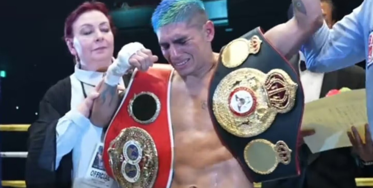 Histórica victoria del "Pumita" Martínez en Japón para coronarse campeón mundial Súper Mosca