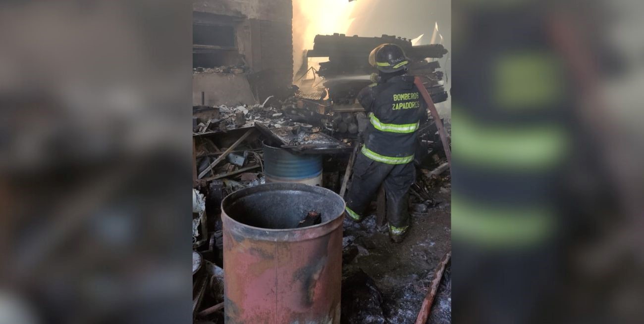 Video: ardió un galpón en Santo Tomé