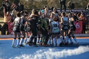 Se jugaron las finales de la Copa Santa Fe de hockey. Crédito: Matías Pintos
