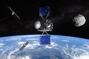 Impresión artística de la misión Ramsés. Crédito: ESA-Oficina de Ciencia.