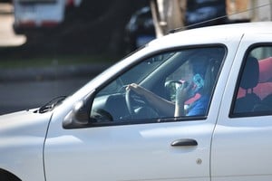 Manejar con el celular en la mano, otra inconducta muy riesgosa. Gentileza