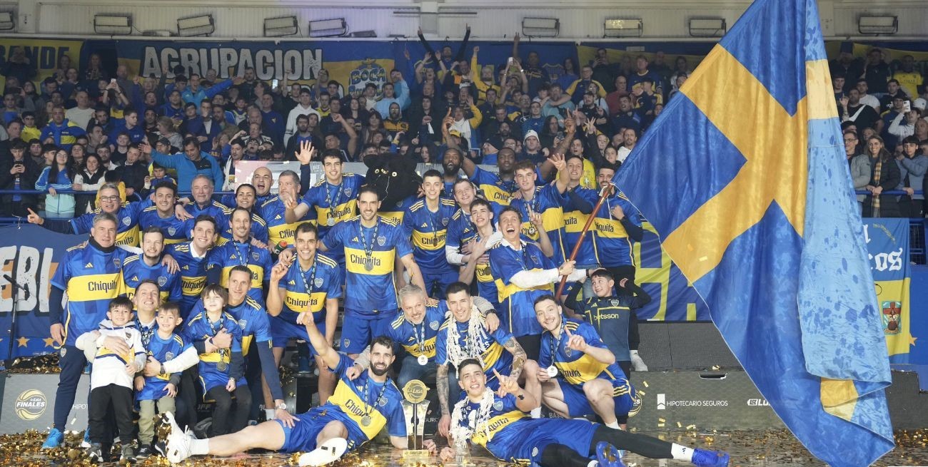 El venadense Nicolás Stenta, campeón de la Liga Nacional de Básquet con Boca Juniors