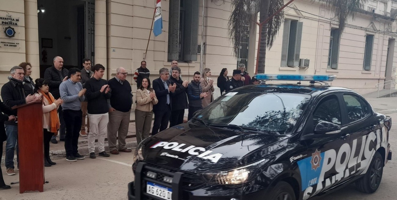 Avances en seguridad: entregan equipamiento y una nueva torre de comunicaciones en San Javier