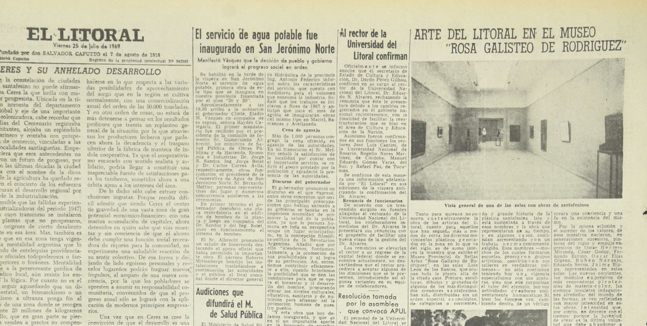 La muestra de arte del litoral de 1969: una síntesis del talento santafesino
