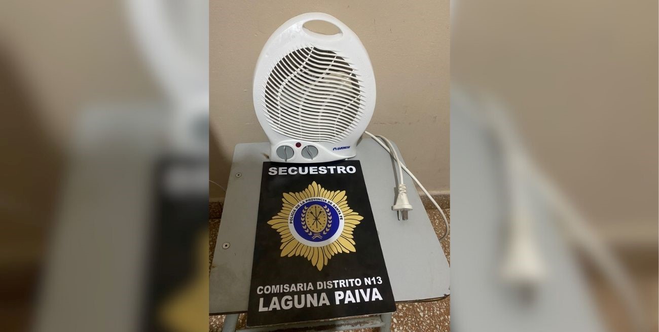 Recuperan elemento sustraídos de una escuela de Laguna Paiva
