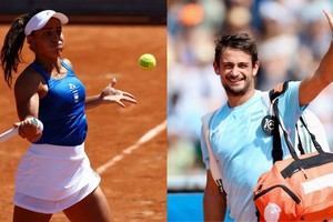 Lourdes Carlé y Mariano Navone, dos de los argentinos que avanzaron en París.