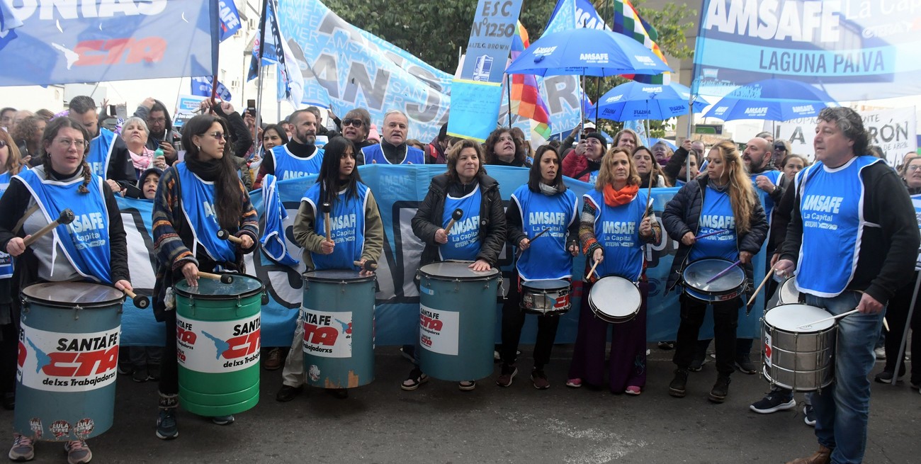 Lo que dejó la jornada de paro docente en Santa Fe