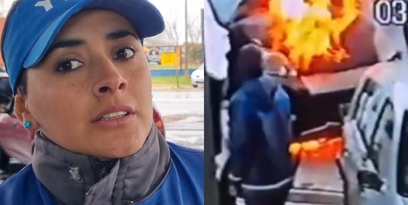 Una playera evitó una tragedia en una estación de servicio de Cañada de Gómez