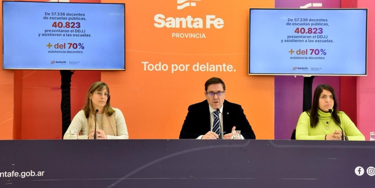 Goity dijo que "la adhesión al paro fue baja" y que la paritaria "está cerrada por un trimestre"