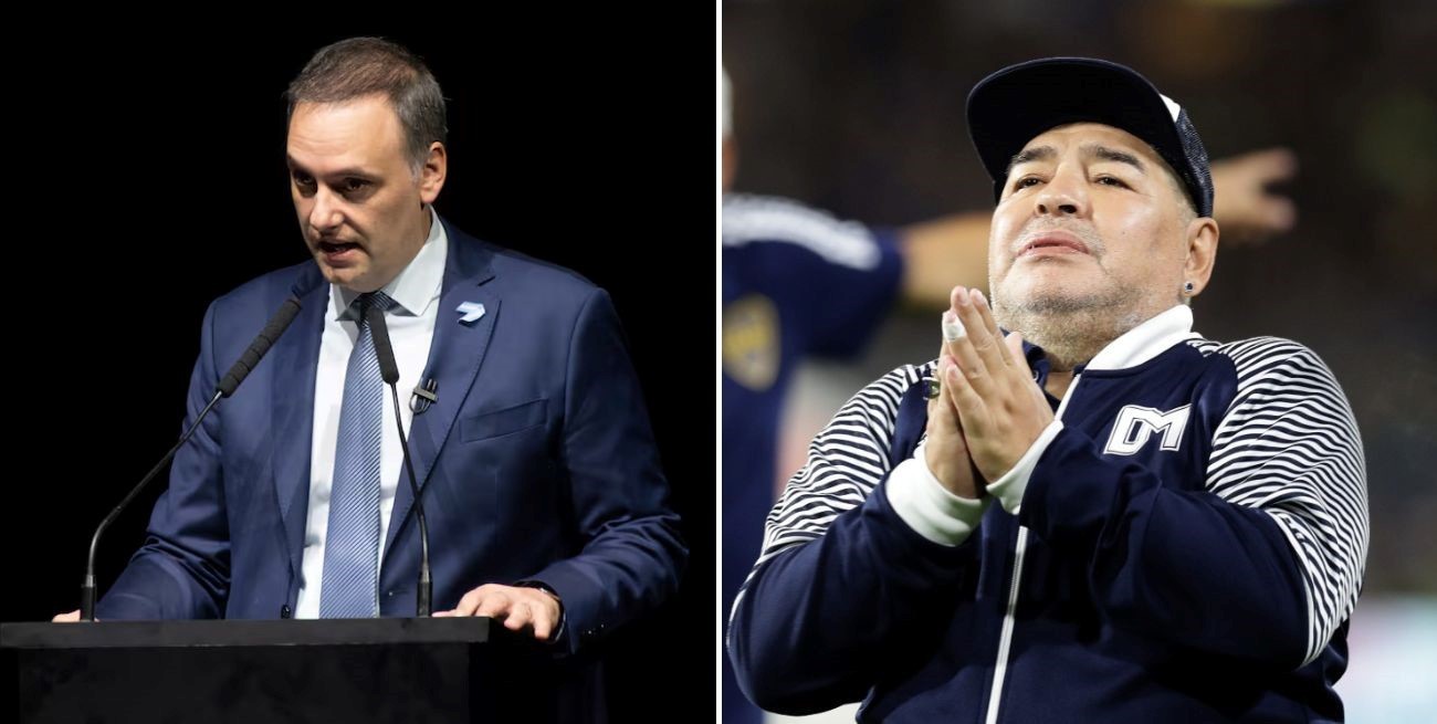 Adorni saludó a deportistas y músicos por el Día del Zurdo pero omitió nombrar a Maradona