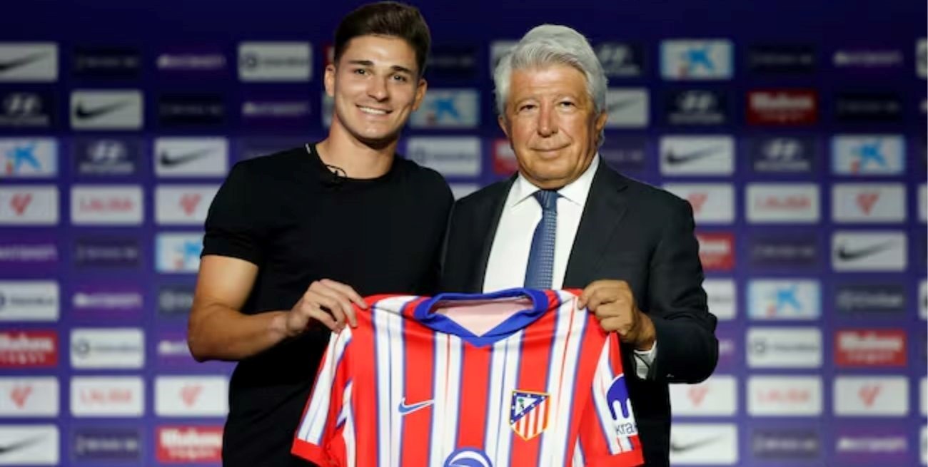 Video: Julián Álvarez fue presentado como refuerzo del Atlético Madrid