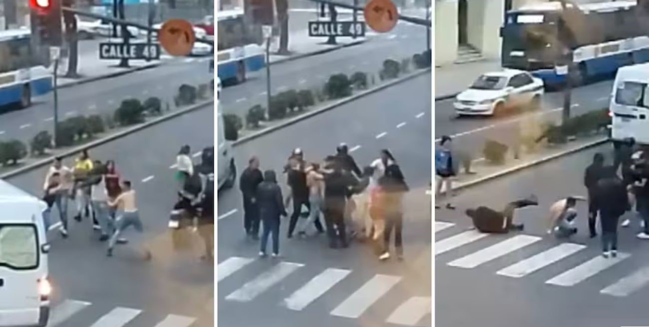 Videos: jóvenes se pelean a la salida de un boliche en La Plata
