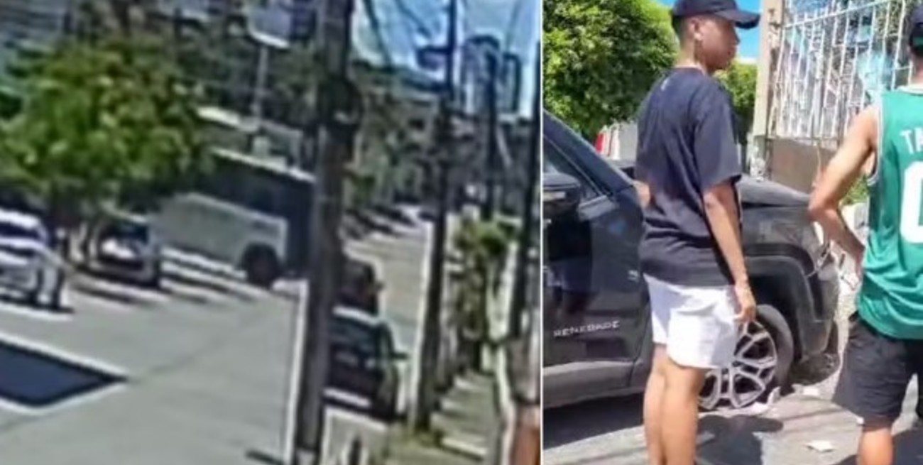 Video: Lucas Mugni, ileso tras chocar con un autobús en Fortaleza
