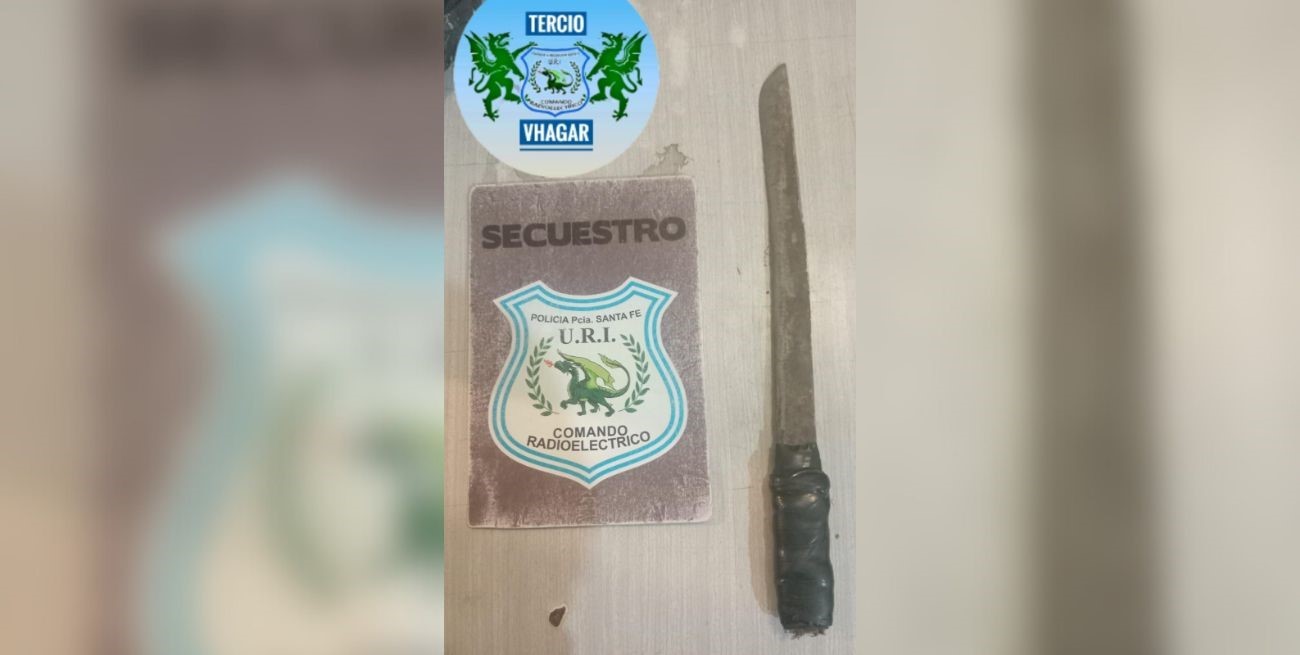 Santa Fe: atacó con un machete a los policías que lo buscaban por violencia de género