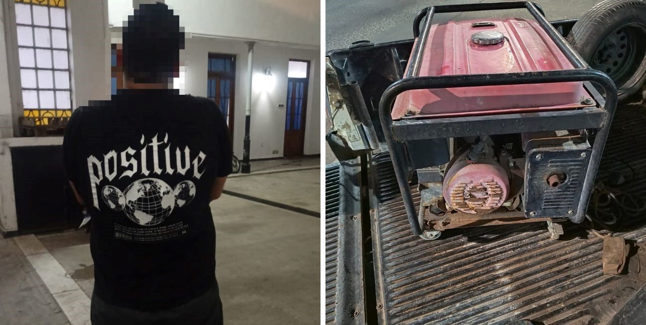 Robó un grupo electrógeno, lo ofreció en las redes y cayó durante una "entrega controlada"