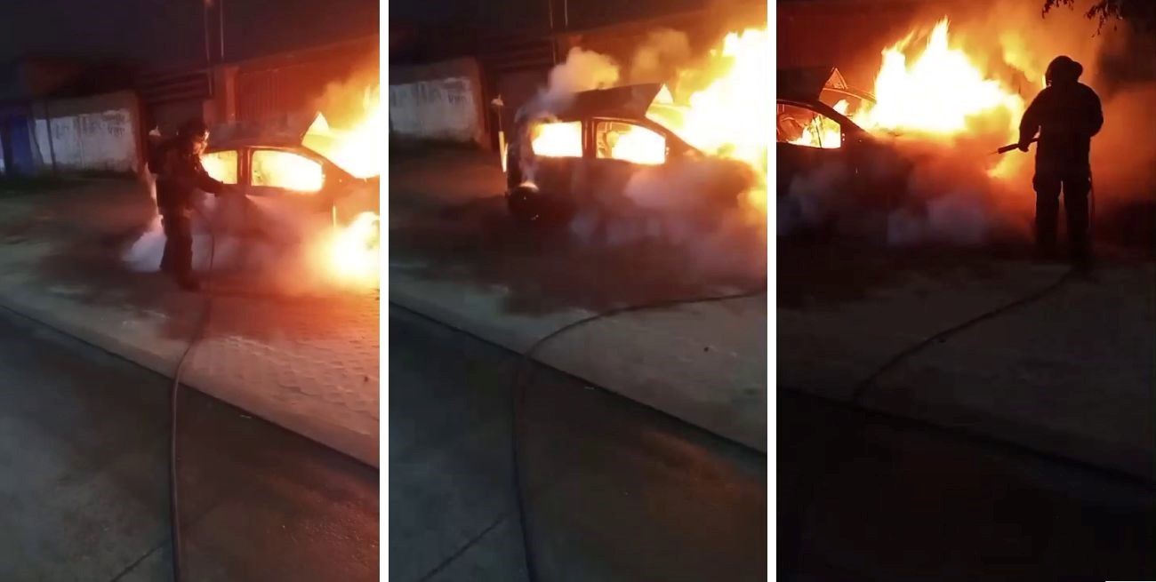 Incendiaron un automóvil que hace 9 días protagonizó un vuelco fatal