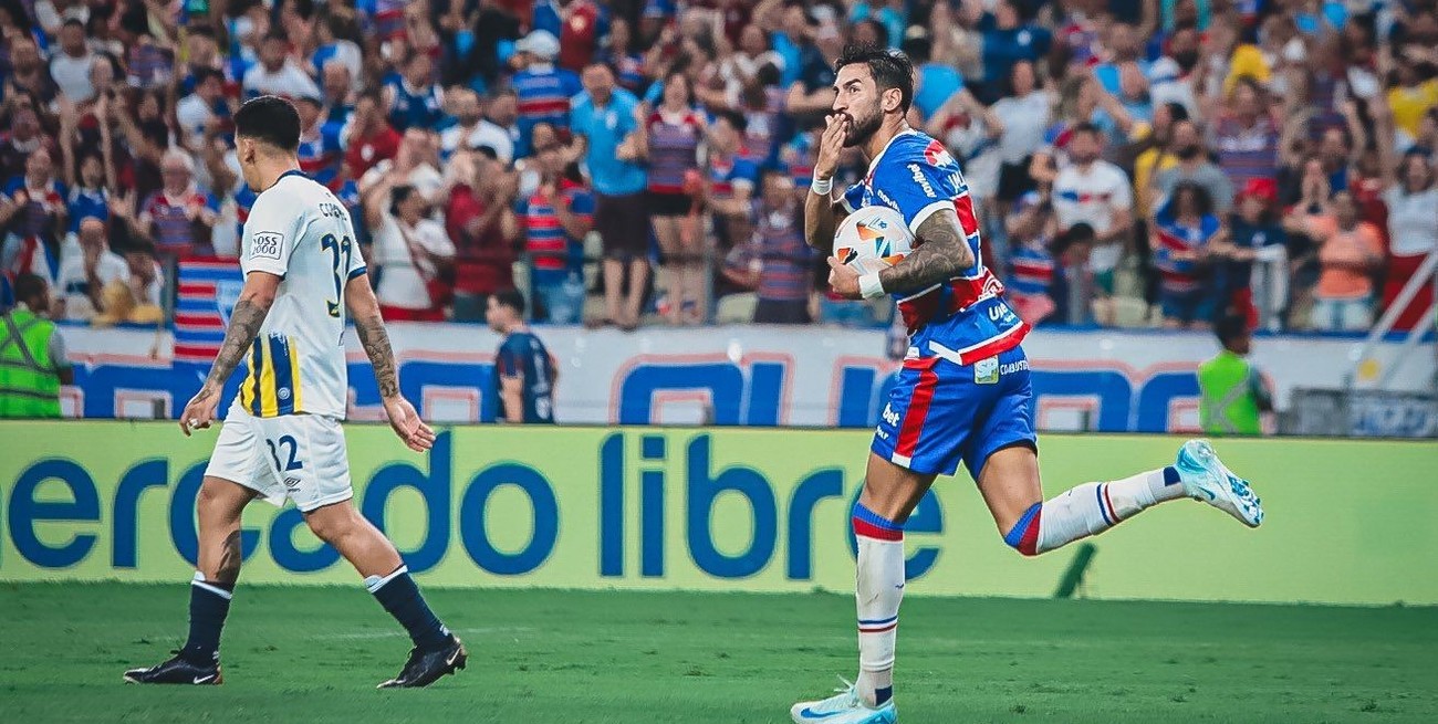 Rosario Central perdió ante Fortaleza en Brasil y quedó eliminado de la Copa Sudamericana